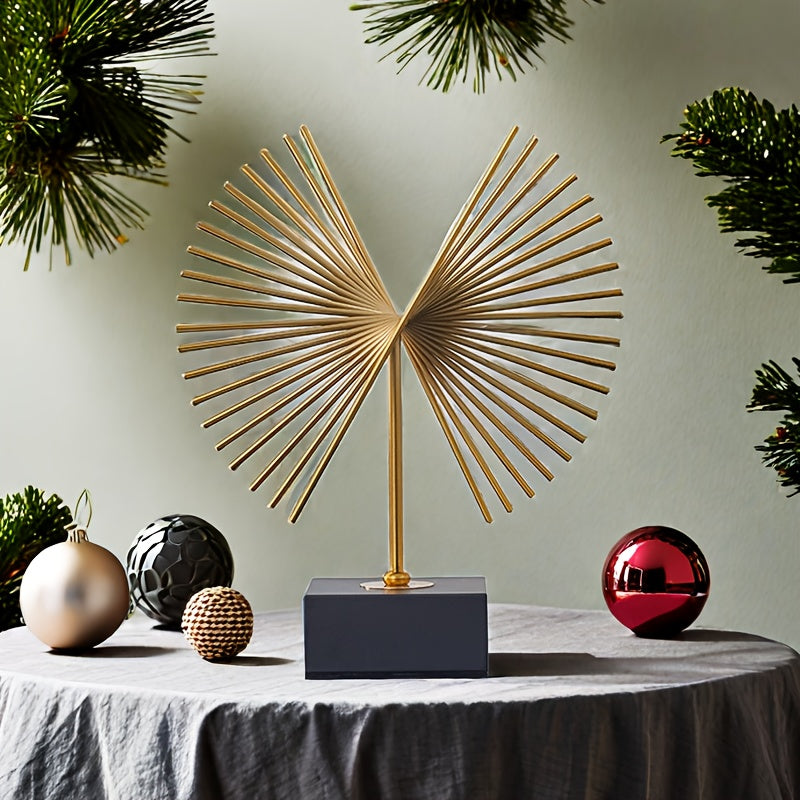 Escultura Abstracta de Metal para Decoración de Hogar y Oficina