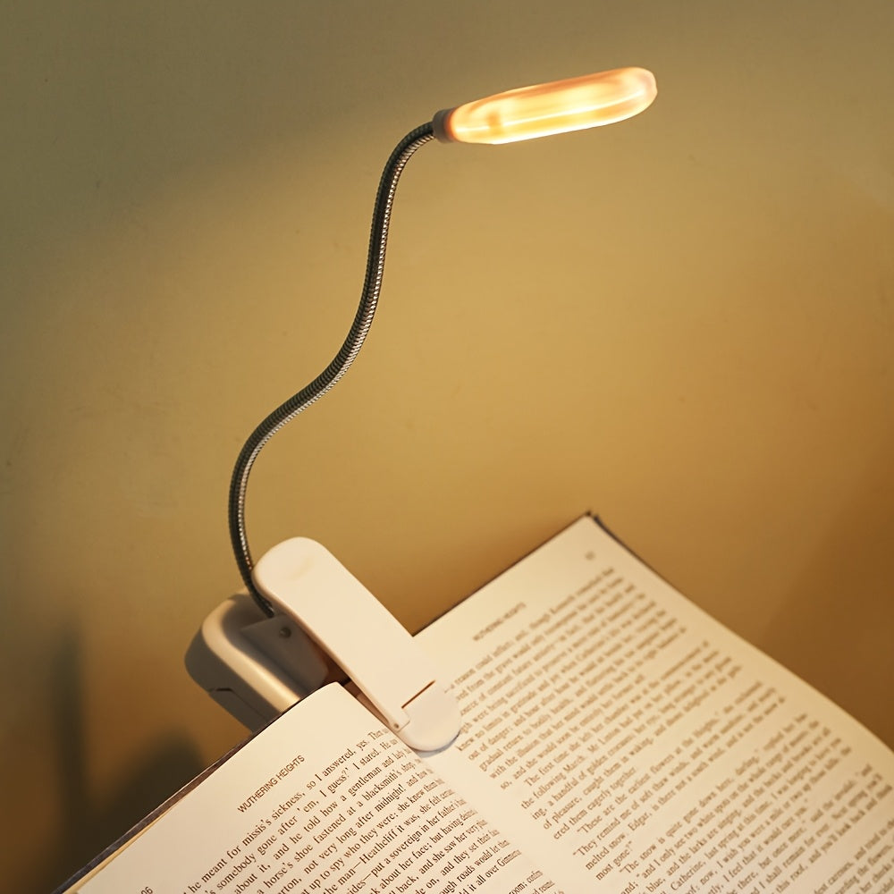 Lámpara de Escritorio LED con Brazo Ajustable y Clip