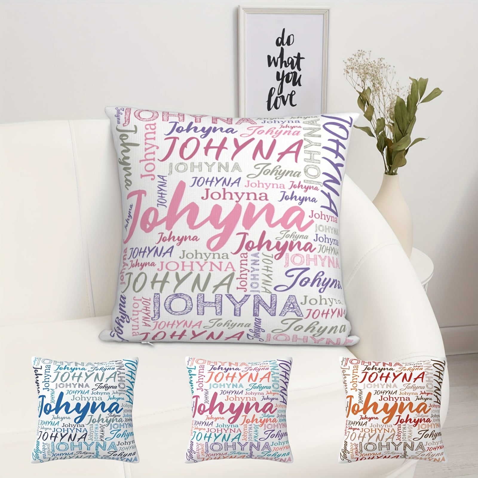 Funda de Cojín Personalizada en Poliéster, Regalo para Mamá