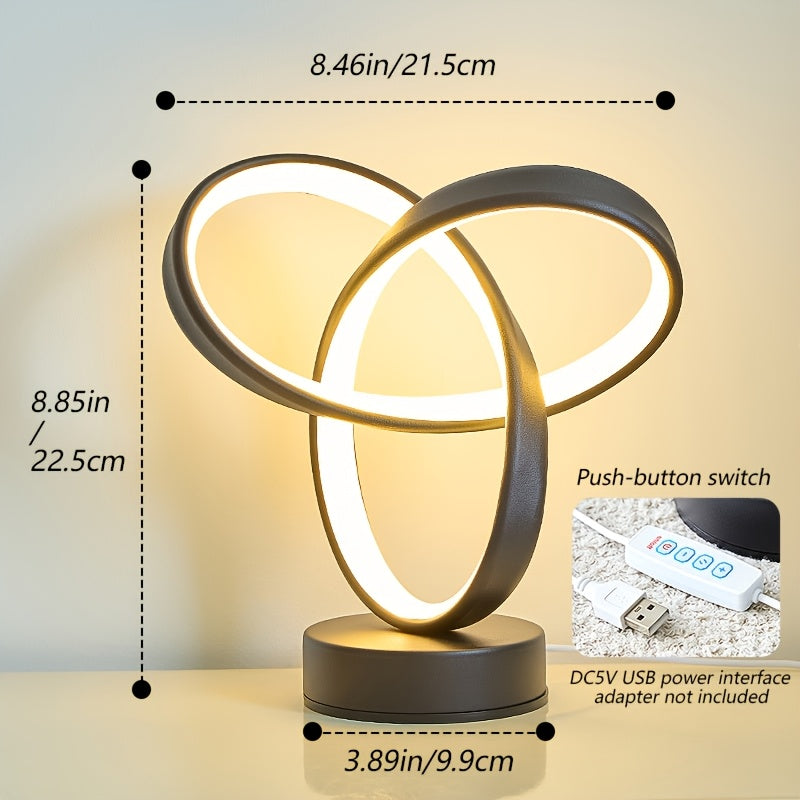 Lámpara de Escritorio Atmosférica con Luz Ajustable y Base Antideslizante