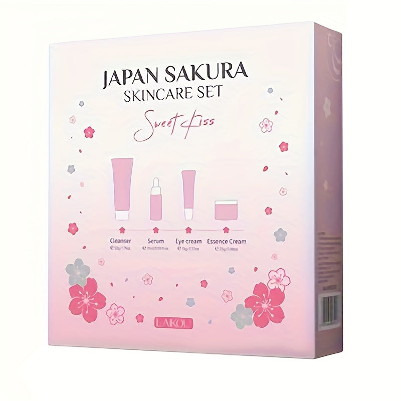 Set de Cuidado Facial LAIKOU Sakura con Glicerina, 4 Piezas