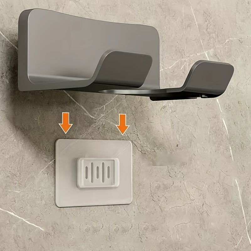 Soporte Secador de Pelo con Gancho, Montaje sin Taladros