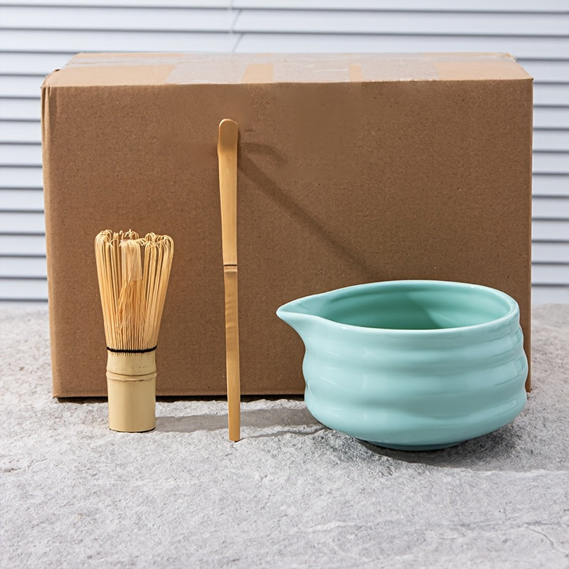 Set de Cerámica para Matcha, Tazón y Batidor