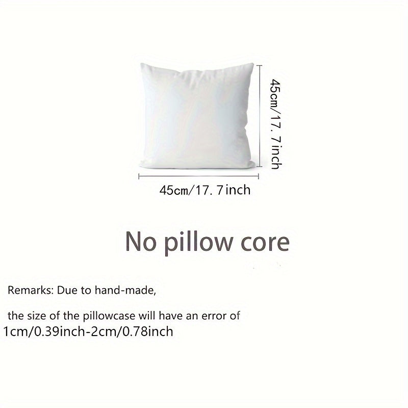 Funda de Cojín Boho Reversible de Poliéster para Salón y Dormitorio