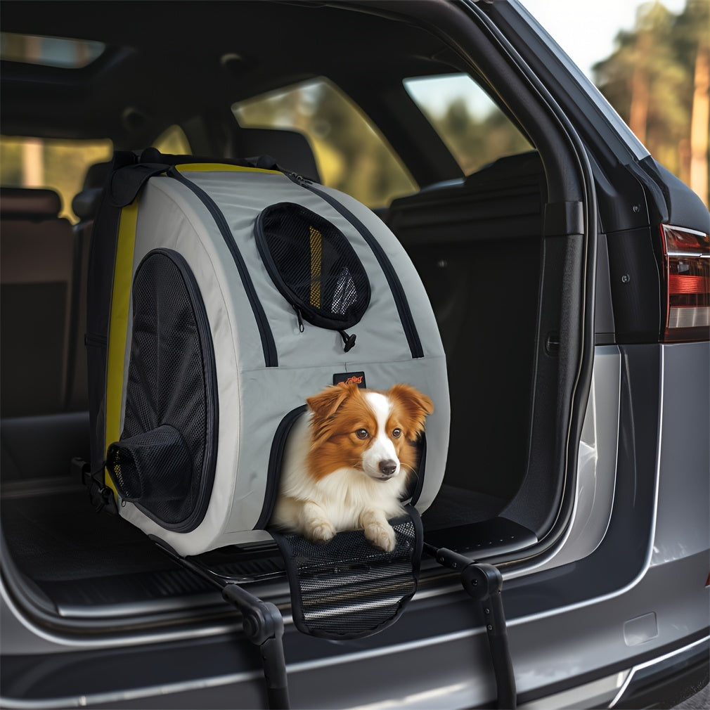 Cochecito de Viaje para Mascotas con Asiento de Coche Desmontable