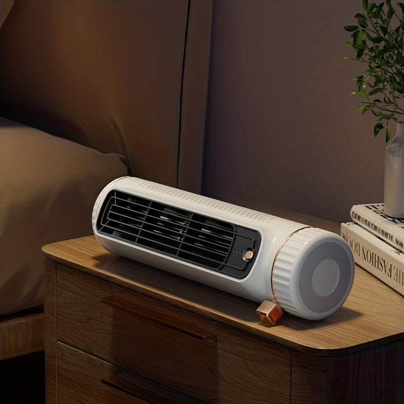 Ventilador Portátil Silencioso Recargable USB - 3 Velocidades