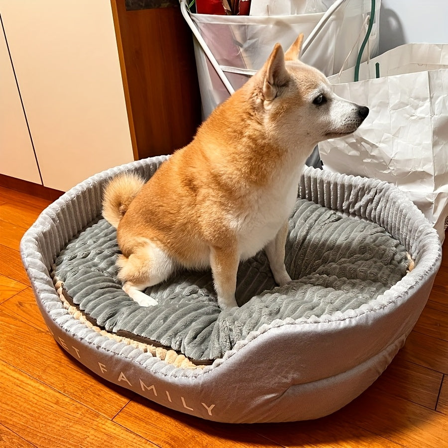 Cama Lavable para Perros, Reversible y Acogedora