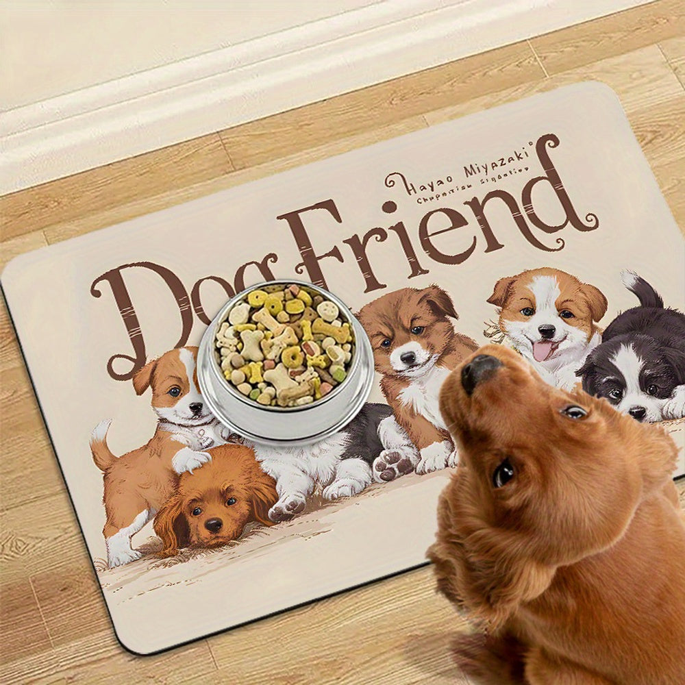 Alfombrillas Antideslizantes para Comederos de Mascotas