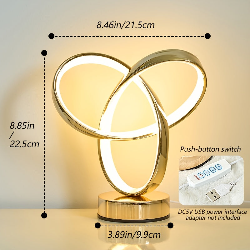 Lámpara de Escritorio Atmosférica con Luz Ajustable y Base Antideslizante