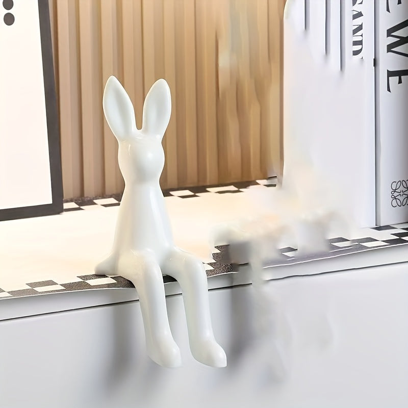 Estatua de Conejo de Resina - Decoración Moderna para Hogar y Oficina