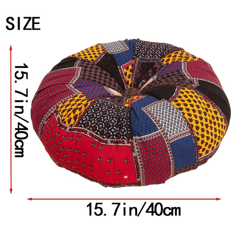 Cojín Redondo Boho-Chic 40cm - Meditación y Decoración