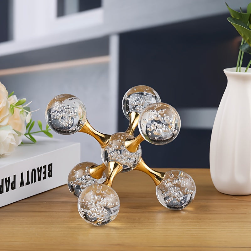 Decoración Escultural de Cristal para Hogar Moderno