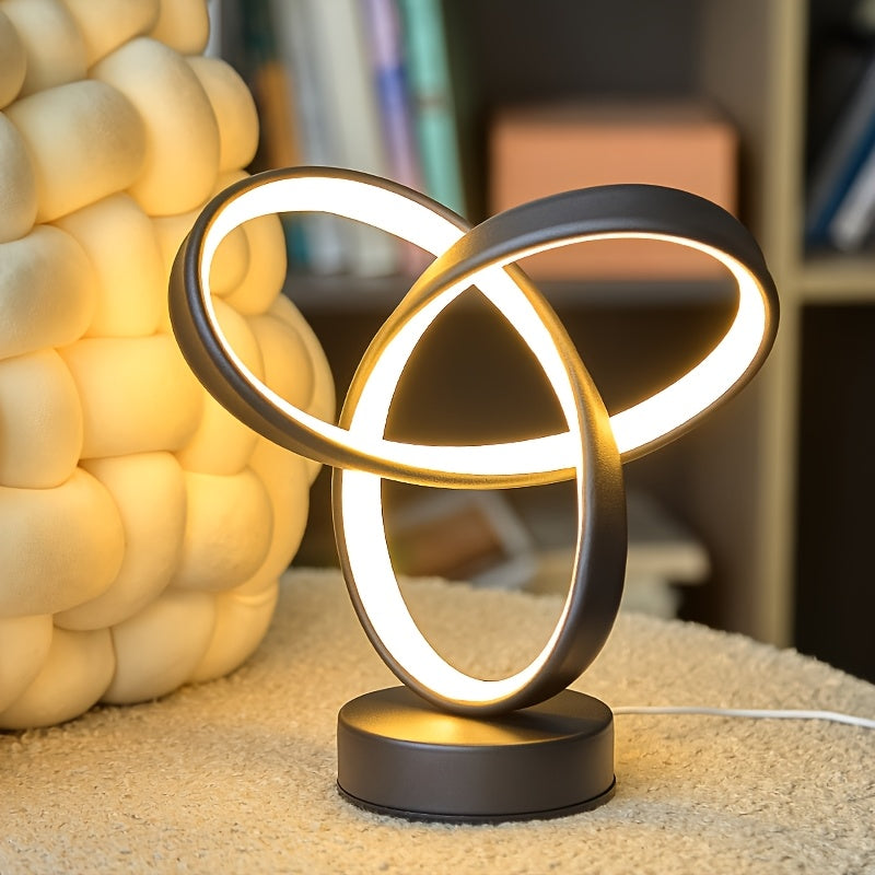 Lámpara de Escritorio Atmosférica con Luz Ajustable y Base Antideslizante