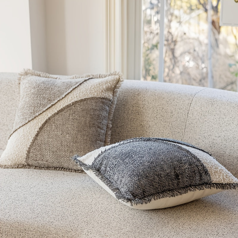 Funda de Cojín Boho Reversible de Poliéster para Salón y Dormitorio