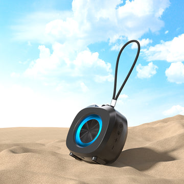 Altavoz Inalámbrico Portátil con Luz RGB, Recargable por USB-C