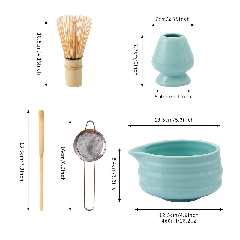 Set de Cerámica para Matcha, Tazón y Batidor