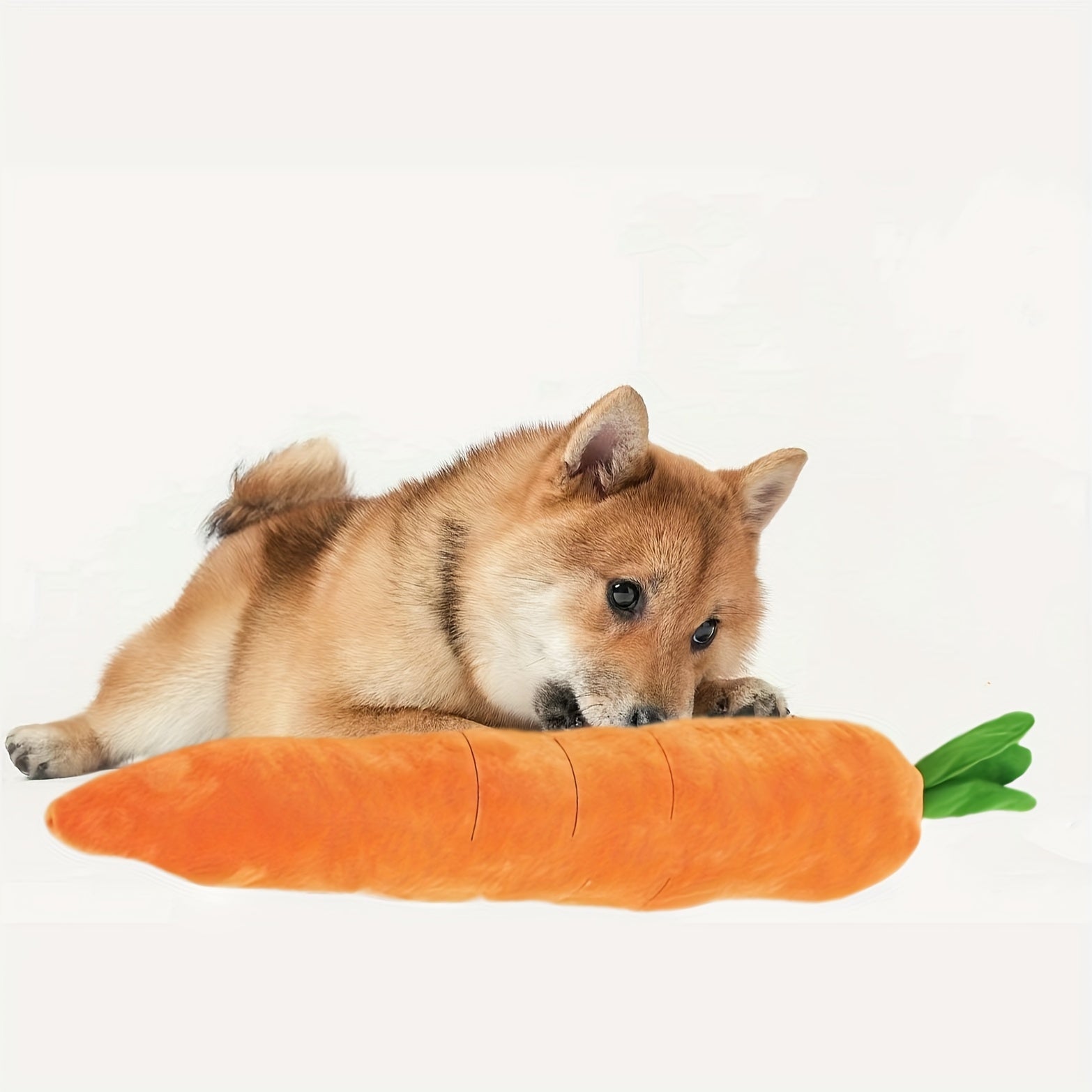 Juguete Interactivo de Peluche Zanahoria para Perros, 31.5 pulgadas