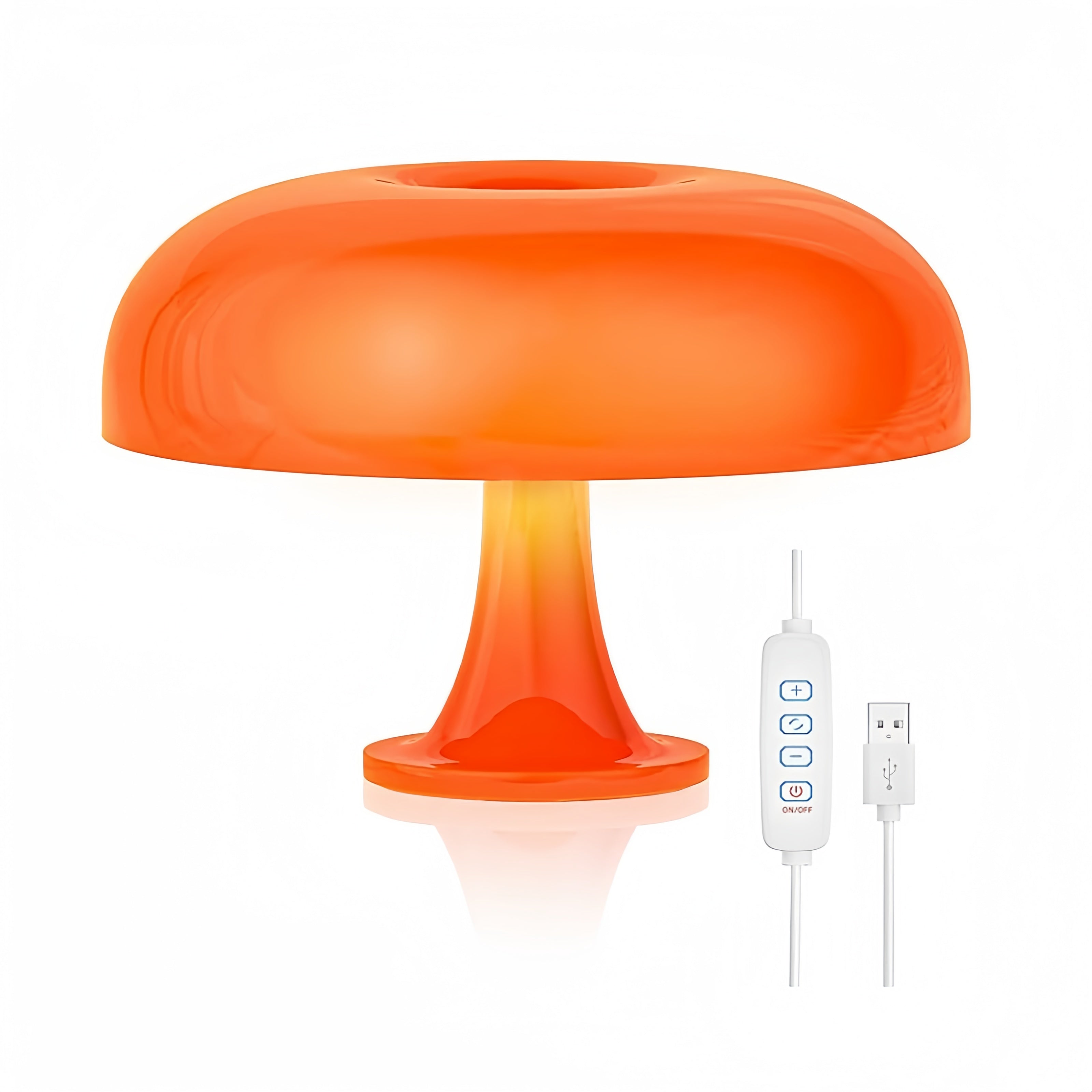 Lámpara de Mesa LED Champiñón Chic - Luz Regulable USB para Decoración de Hogar
