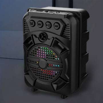 Altavoz Inalámbrico Portátil 5W con Luz RGB y TWS, Modelo ZQS1315