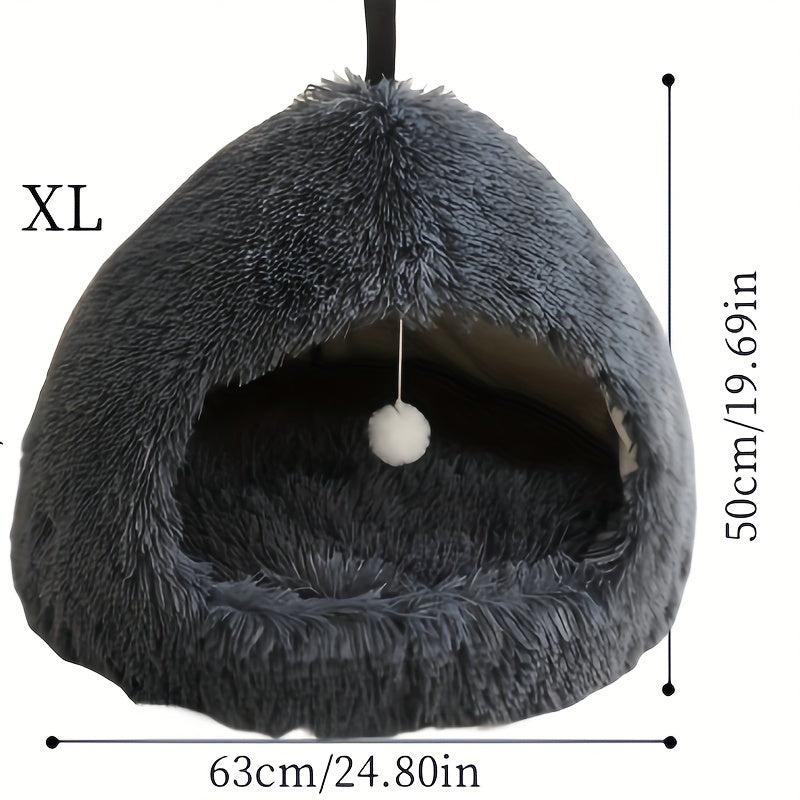 Cama Redonda Acogedora para Mascotas, Varios Tamaños y Colores