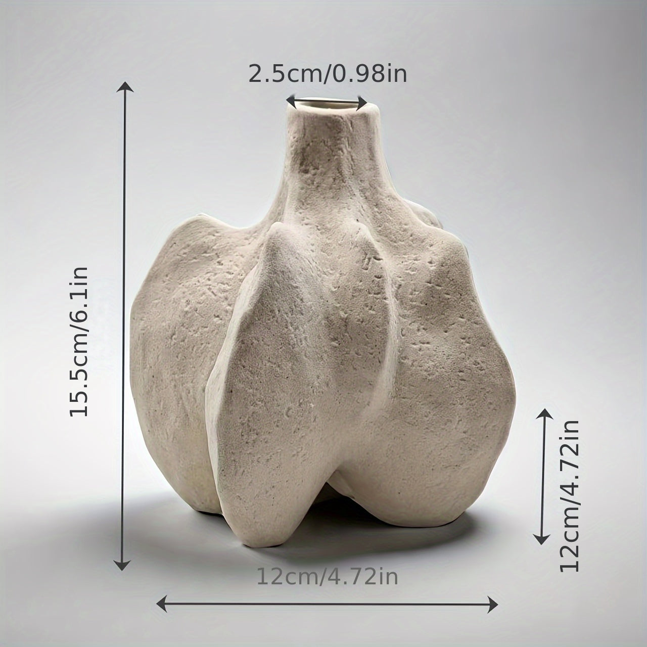 Jarrón Cerámico Bohemio para Flores Secas e Hidropónicas