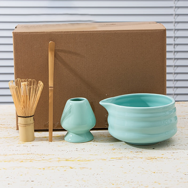 Set de Cerámica para Matcha, Tazón y Batidor