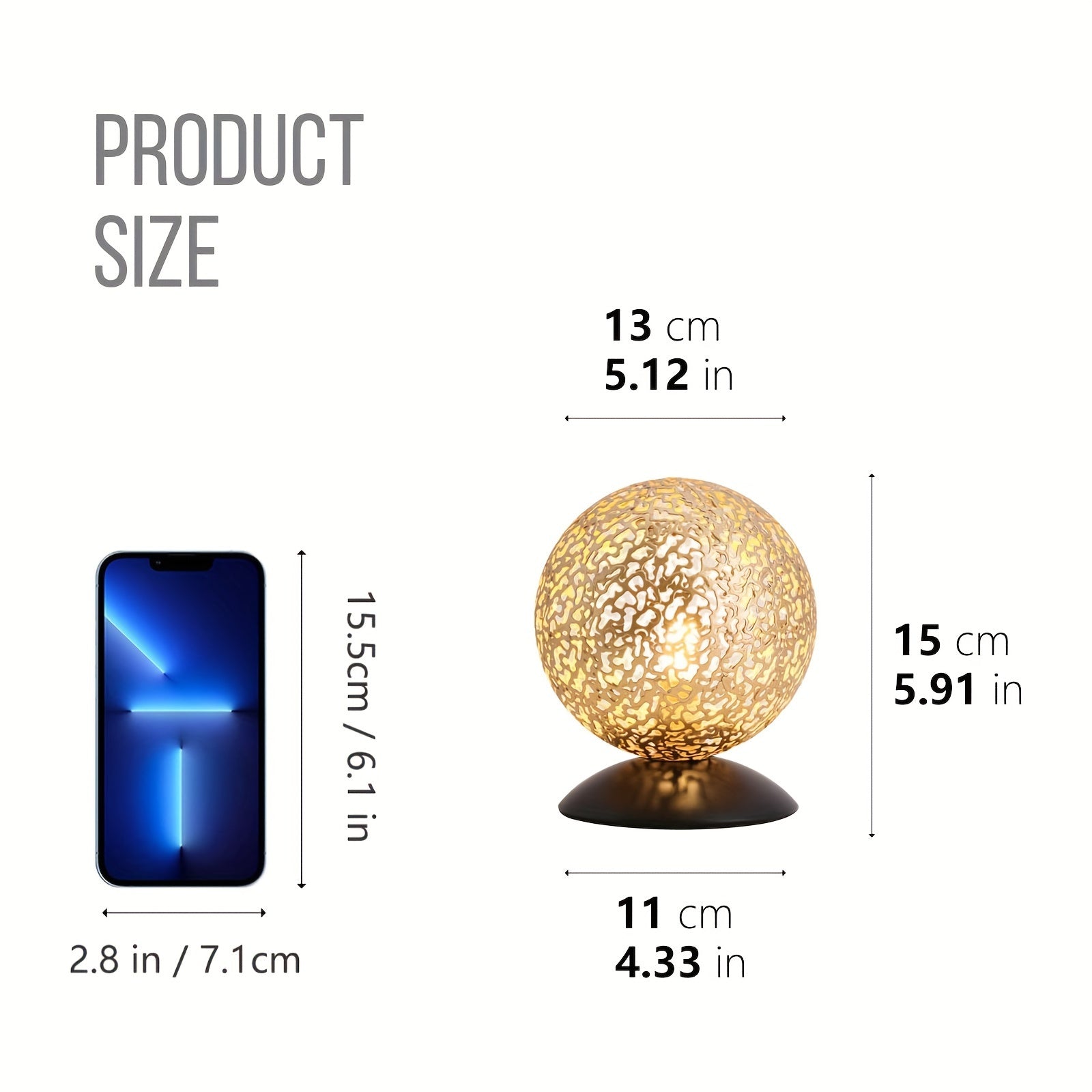 Lámpara de Mesa Moderna con Pantalla de Latón Dorado