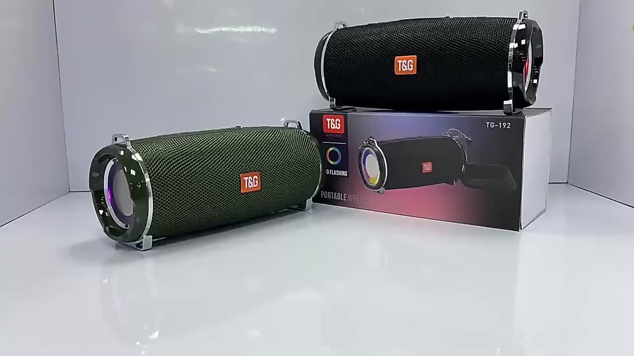 Altavoz Inalámbrico Portátil con Luces LED y Reproductor de Música