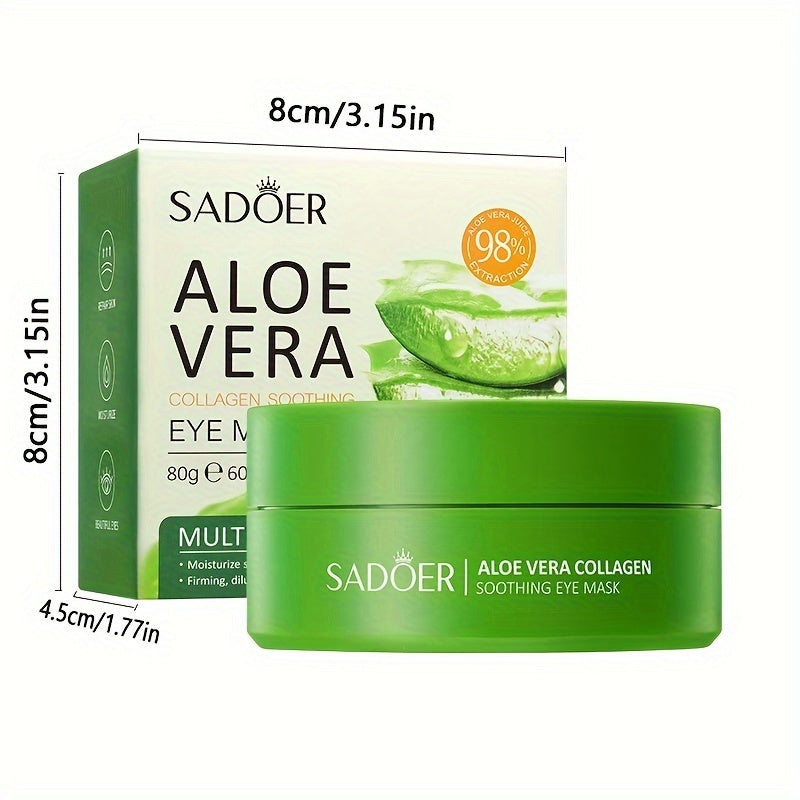 Parches de Ojos con Aloe y Colágeno - Hidratación y Firmeza