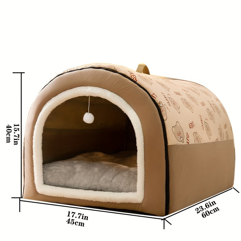 Cama para Perros EnigmaTails, Invierno Cálido, Espuma Viscoelástica