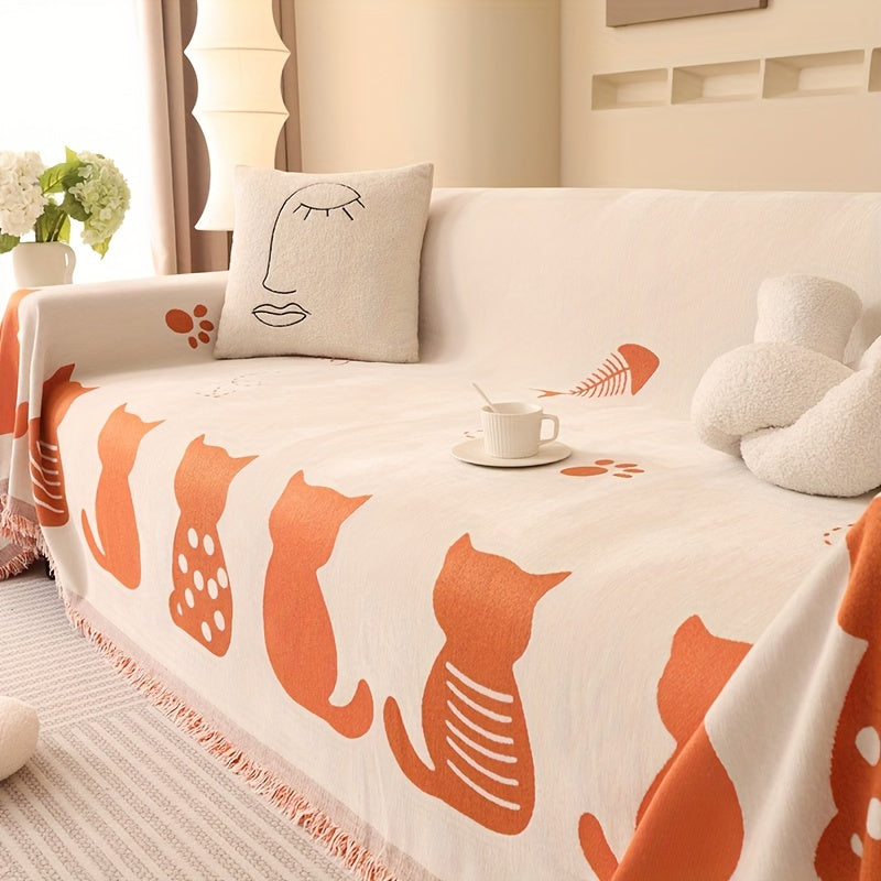 Manta de Sofá Chenille Boho, Universal y Multiusos