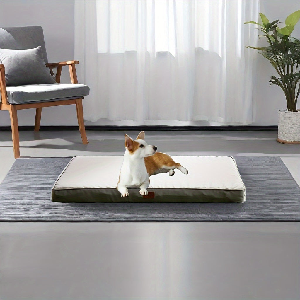 Cama Ortopédica Deluxe para Perros - Gran Tamaño, Impermeable y Lavable