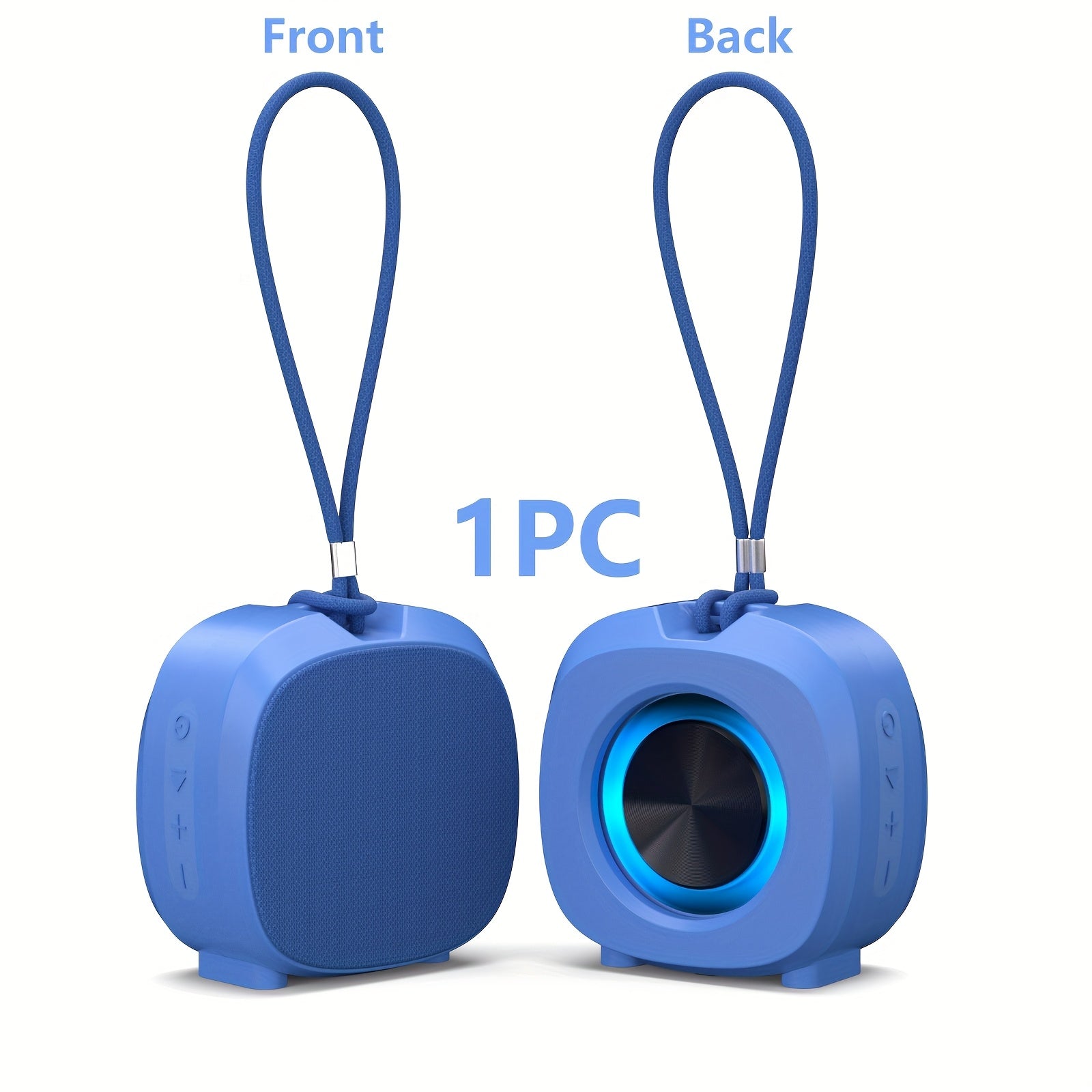 Altavoz Inalámbrico Portátil con Luz RGB, Recargable por USB-C