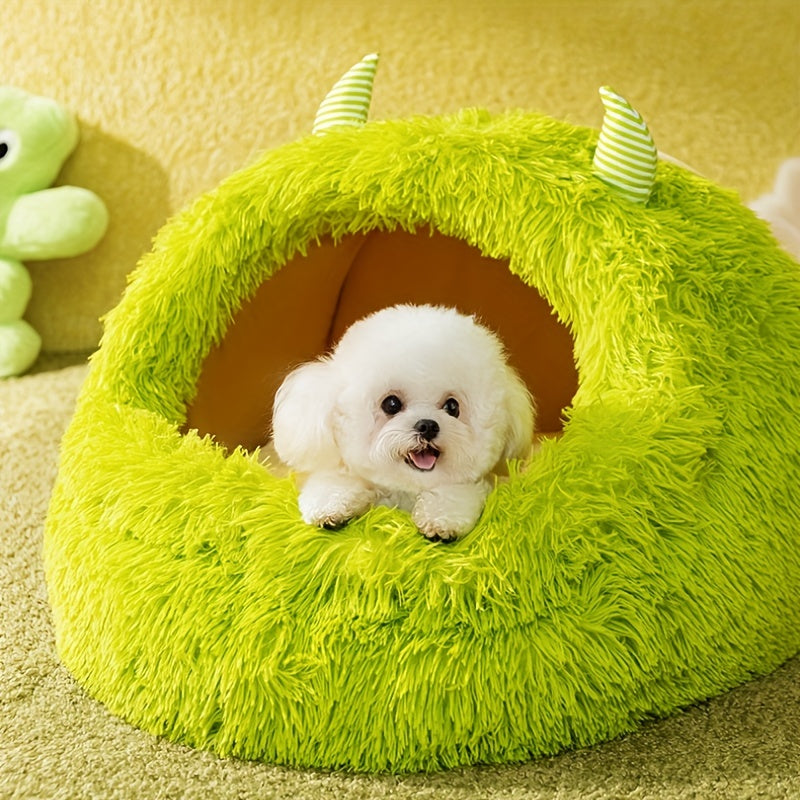 Cama de Peluche para Mascotas Pequeñas - Diseño de Dibujos Animados