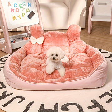 Cama Acogedora para Mascotas - Diseño de Orejas de Peluche