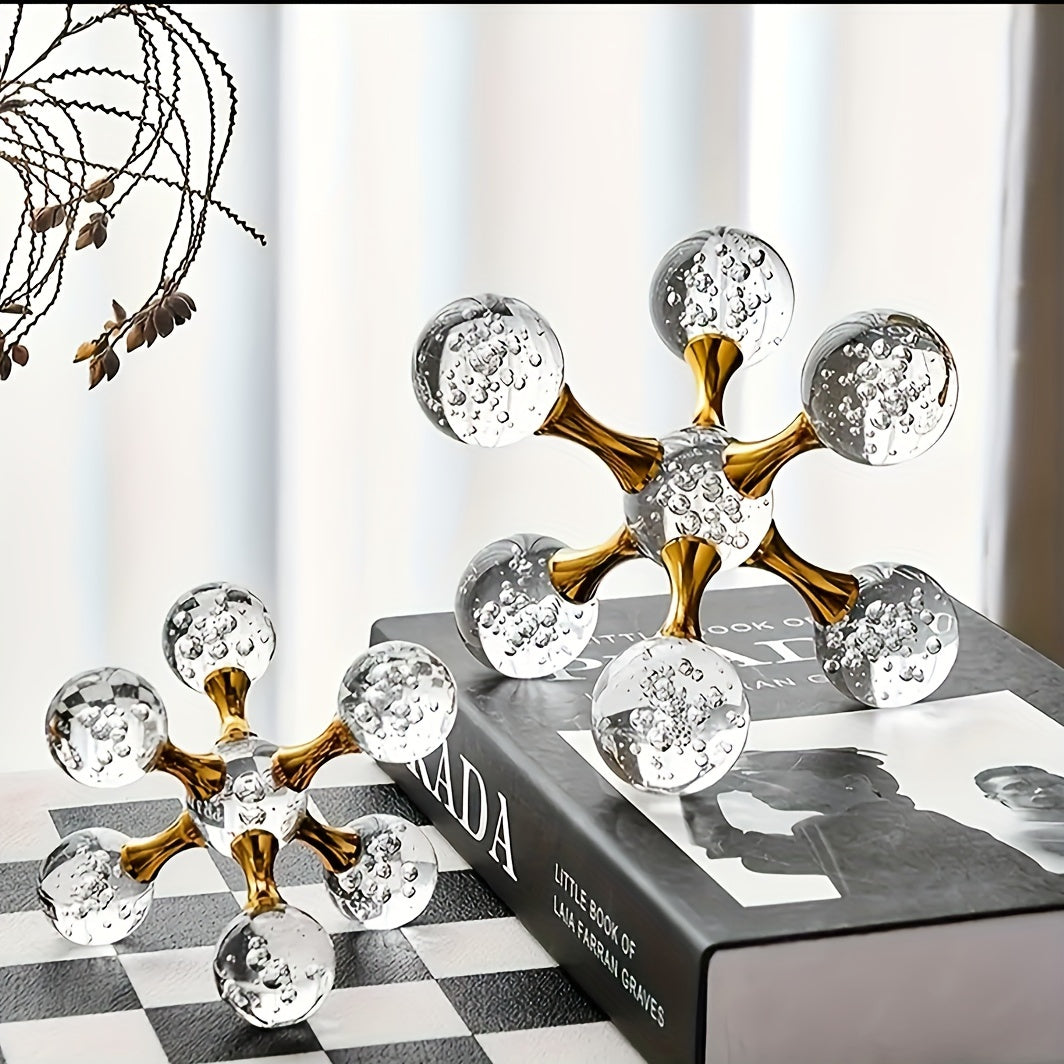 Decoración Escultural de Cristal para Hogar Moderno