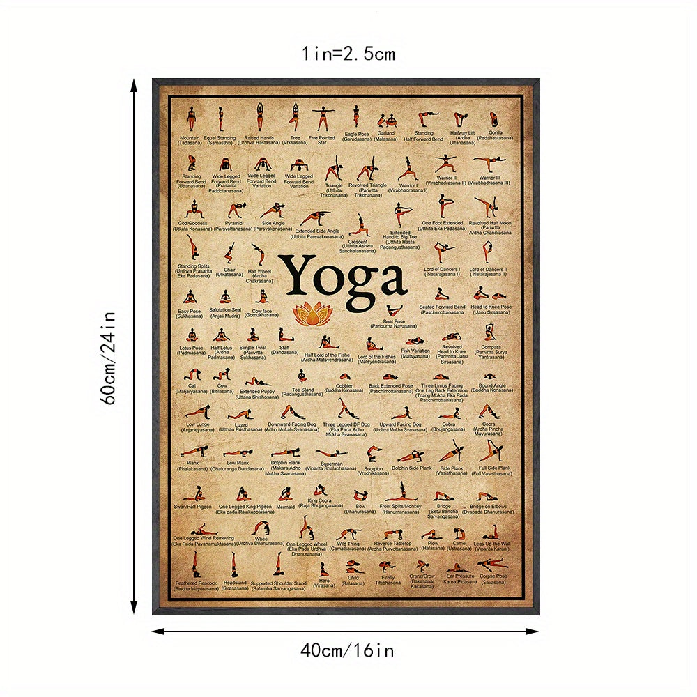 Póster de Yoga en Lienzo para Decoración de Pared