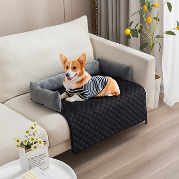 Cama Acolchada para Mascotas Grandes y Medianas, Antideslizante