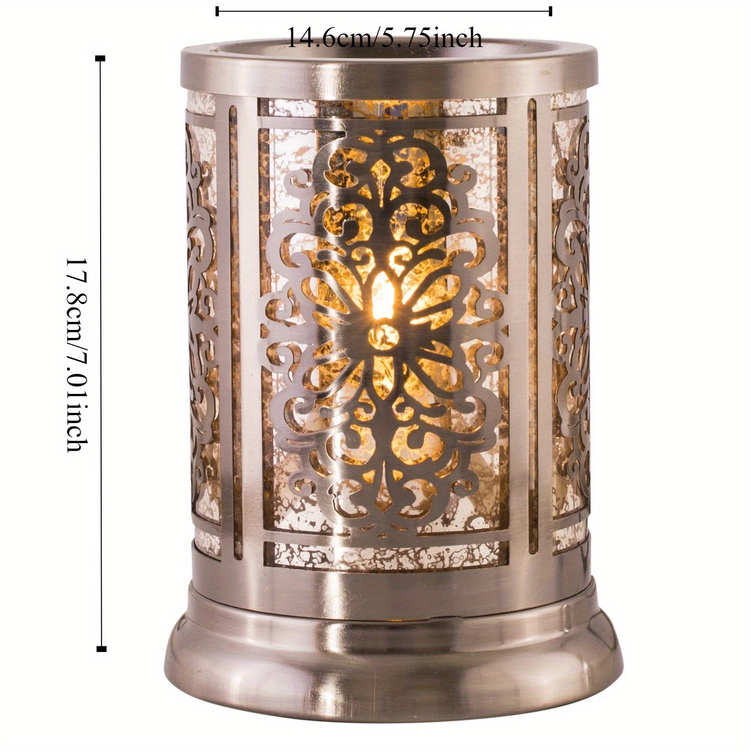 Calentador de Cera Aromática Charleston - Sin Llama, Con Luz Suave