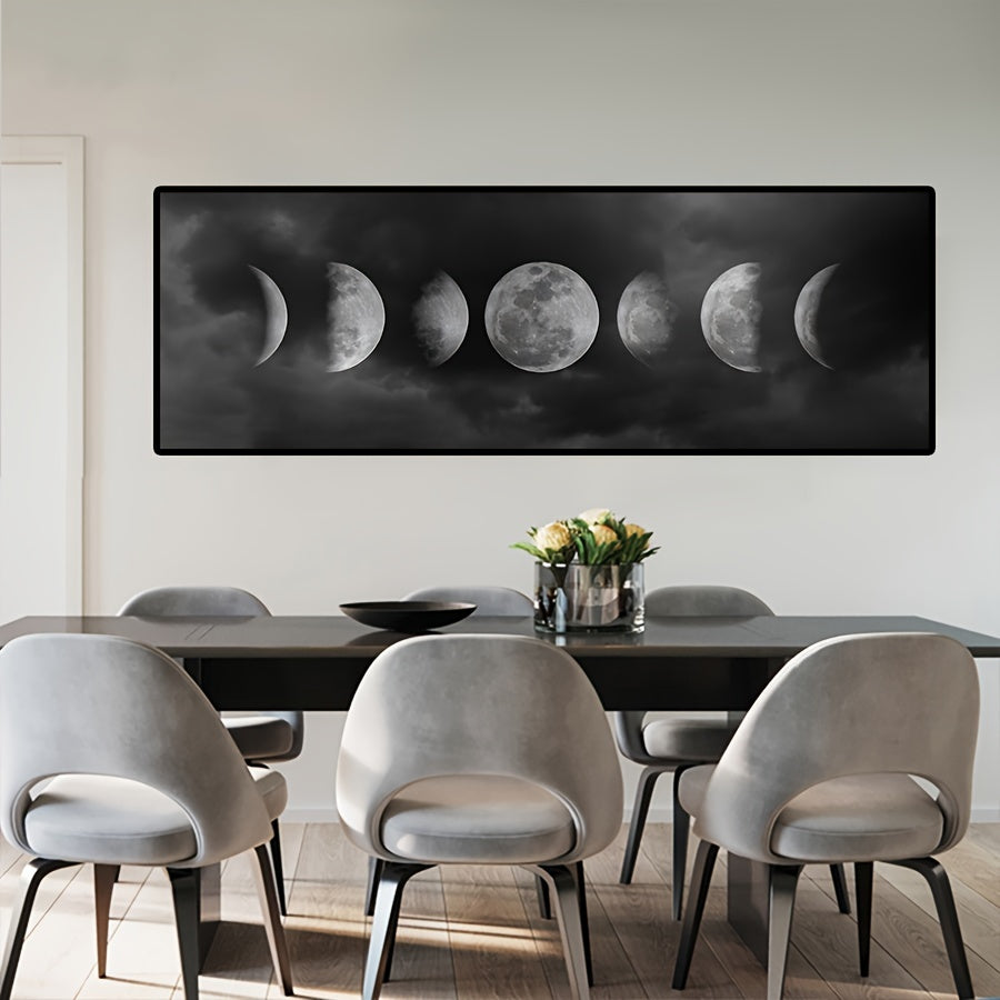 Lienzo Moderno de Fases Lunares para Decoración de Pared