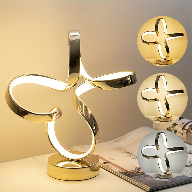 Lámpara de Mesa Moderna de Metal para Decoración del Hogar