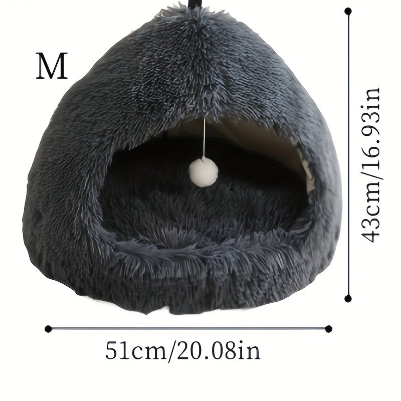 Cama Redonda Acogedora para Mascotas, Varios Tamaños y Colores