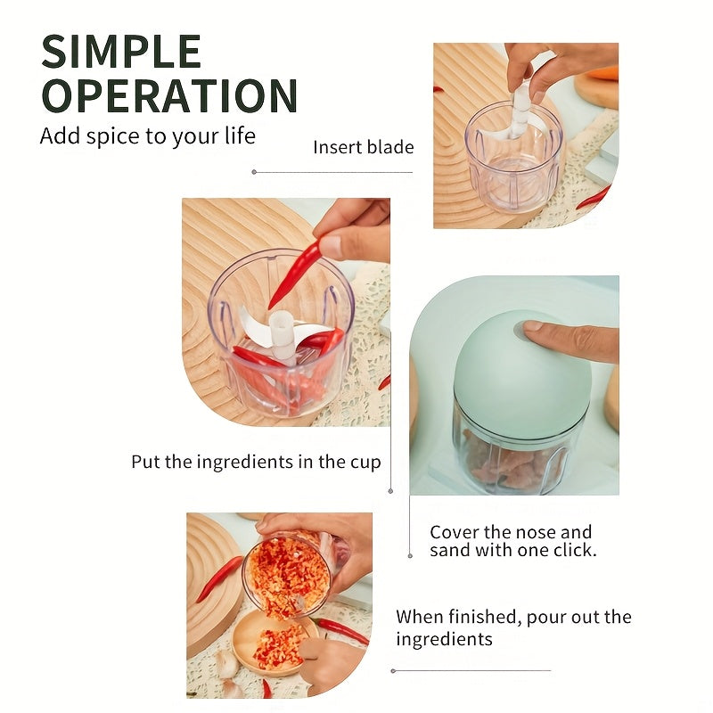 Mini Batidora Portátil Recargable USB, 1000 RPM, 250ml