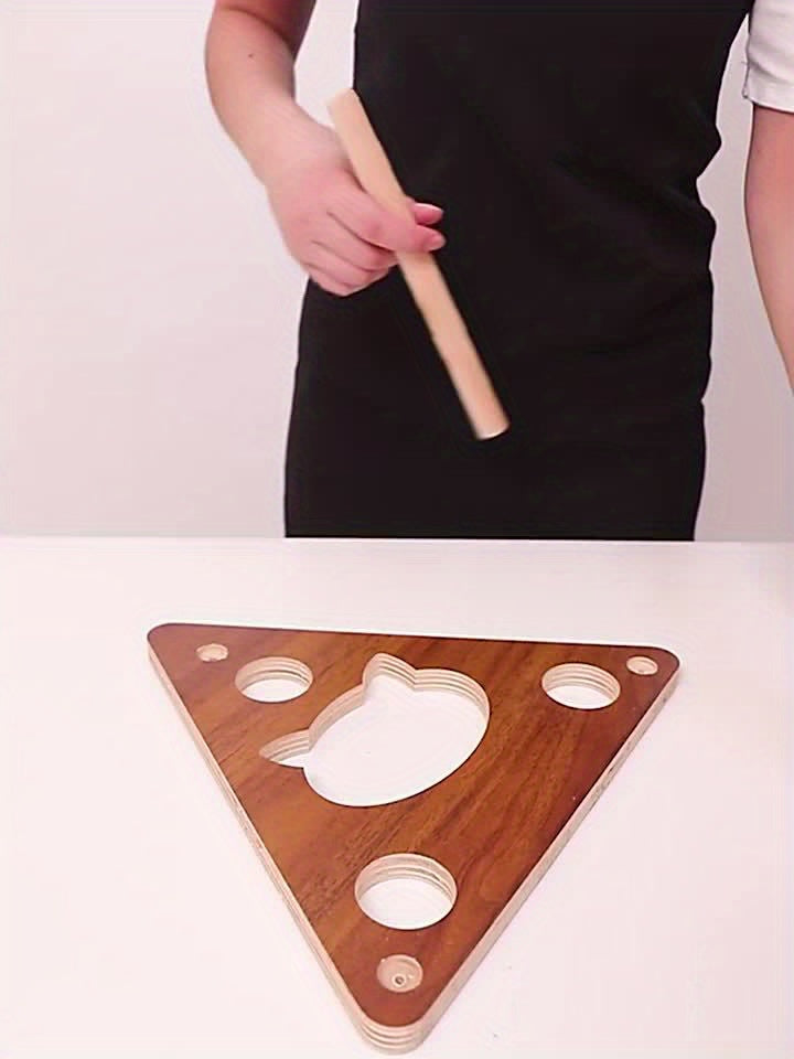 Rascador Interactivo de Madera y Sisal para Gatos