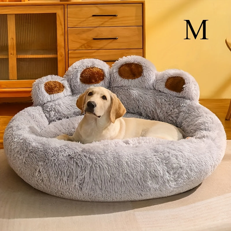Cama Acolchada para Mascotas de Pelo Largo - Variedad de Tamaños