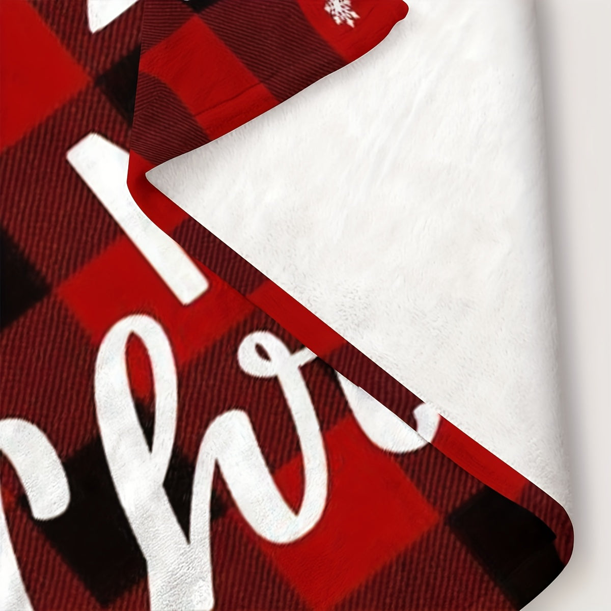 Manta de Lujo Flannel Fleece con Diseño de Reno, Cálida y Acogedora