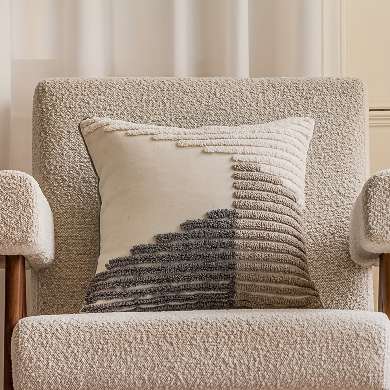 Funda Cojín Decorativa Boho Algodón con Ribete