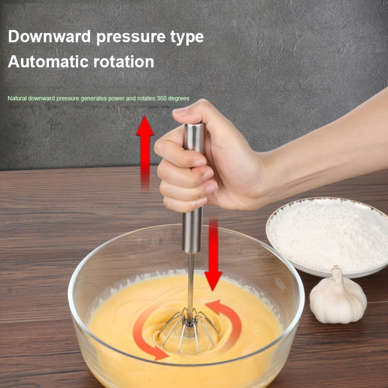 Batidor Manual de Acero Inoxidable para Cocina