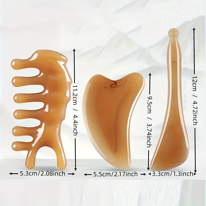 Set de 5 Piezas: Rodillo de Hielo y Gua Sha de Jade Artificial