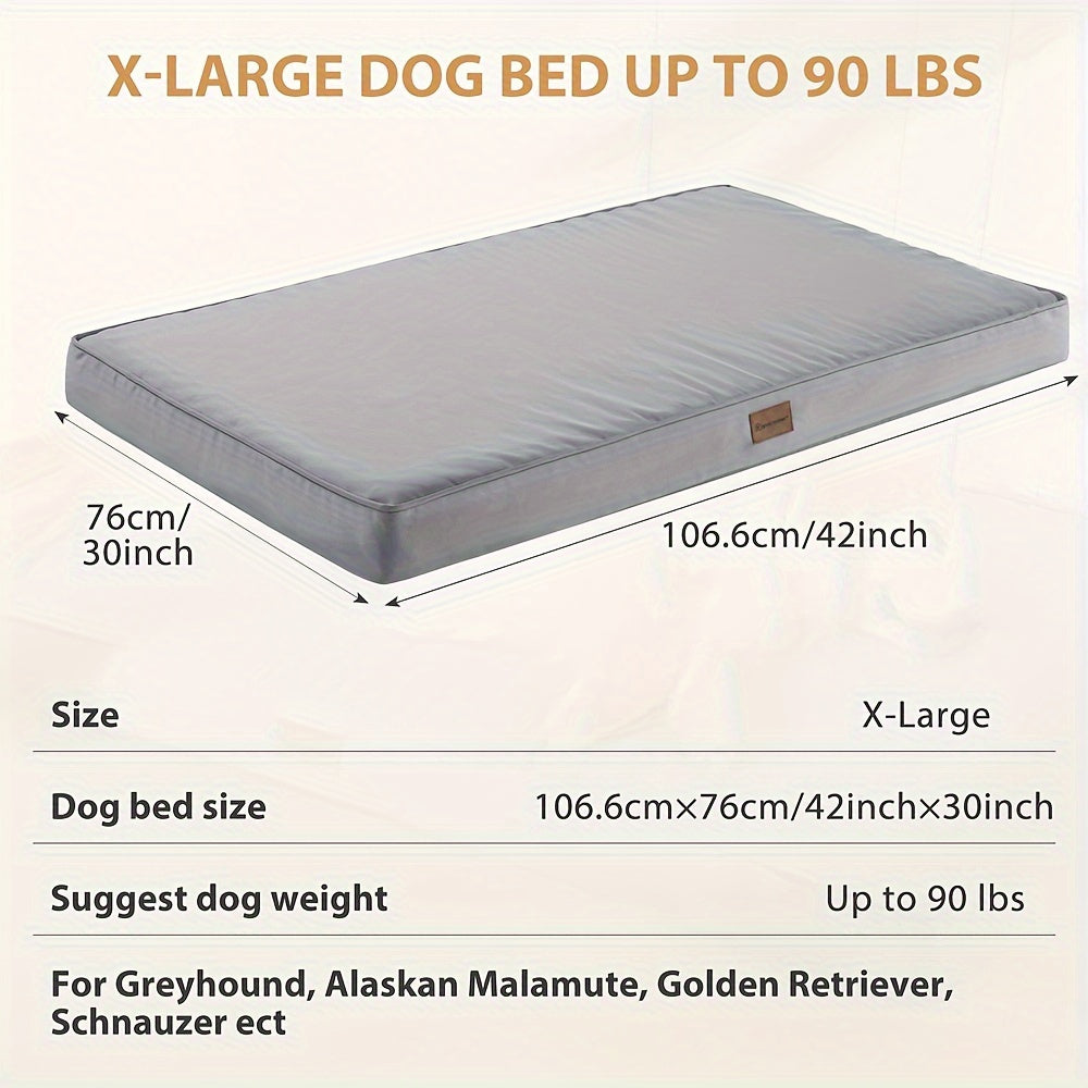Cama Ortopédica Deluxe para Perros - Gran Tamaño, Impermeable y Lavable